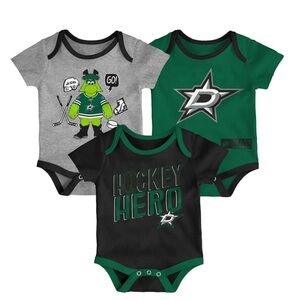 Outerstuff NHL Newborn Infants 3 Pieces Bodysuit Creeper Set - New w/Tag